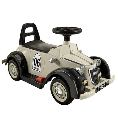 Auto Eléctrico Clásico Niños Estilo Retro Luces Led Y Sonido