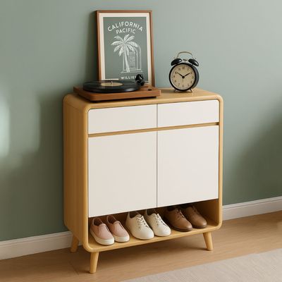 Imagen 2 del producto Zapatero Round Toe 2 Puertas Con Cajones Maple 80cm