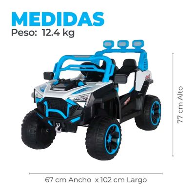 Imagen 2 del producto Jeep Eléctrico Infantil Con Control Luces Led Y Sonido