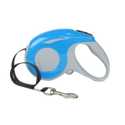 Correa Retractil Flexible 5 Metros Azul