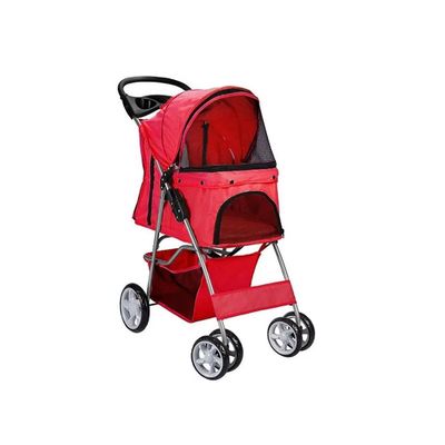 Coche Paseo Mascota Plegable Portatil 4 Ruedas