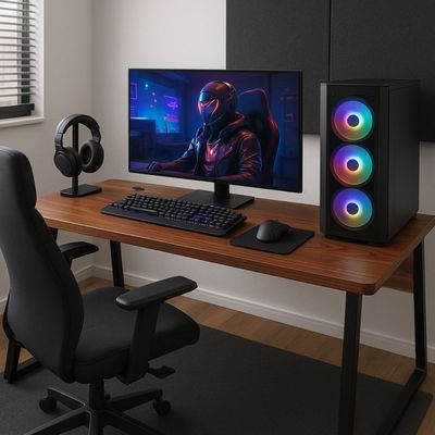 Imagen 2 del producto Escritorio Oficina Round Leg Posh Antideslizante Brown 140cm