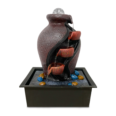 Imagen 2 del producto Fuente de Agua Decoración de Escritorio Cascada con Iluminación LED