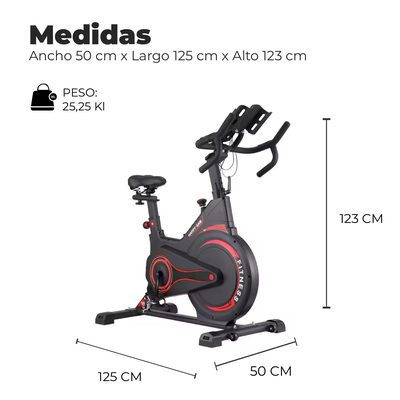 Imagen 2 del producto Bicicleta Spinning Magnetica Profesional T1 Disco 6kg