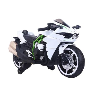 Moto Electrica Niños Alta Gama Luces Led Y Sonido Blanco