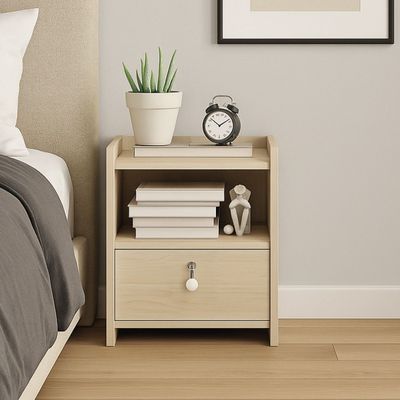 Imagen 2 del producto Velador Mesa de Noche 2 Niveles 1 Cajon con Llaves 40x33x27