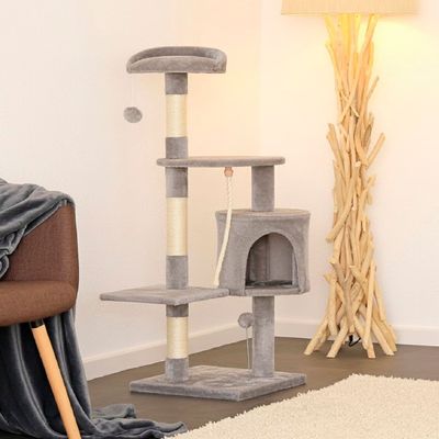 Imagen 2 del producto Rascador Para Gato Tipo Torre Grande 3 Niveles 112 cms. + Cuerda