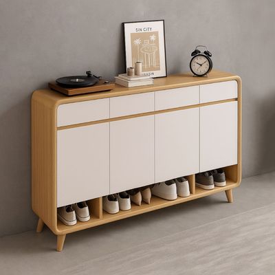 Imagen 2 del producto Zapatero Round Toe 4 Puertas Con Cajones Maple 140cm