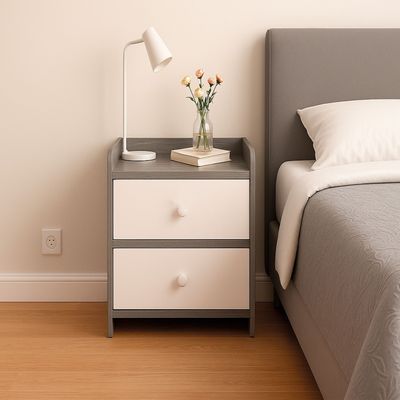 Imagen 2 del producto Velador Grey 2 Cajones 41x34x26 Cm