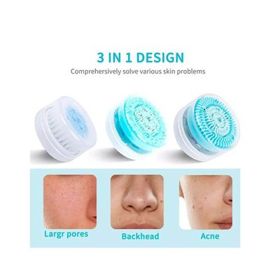 Imagen 2 del producto Cepillo De Limpieza Facial Electrico Multifuncional 3 En 1