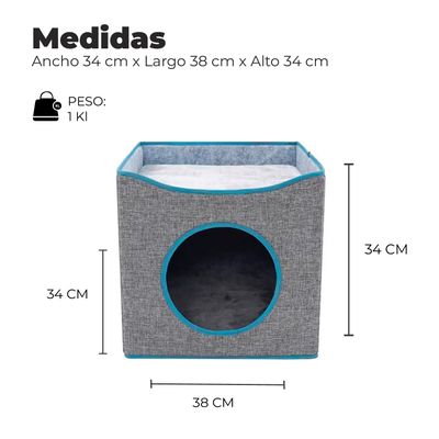 Imagen 2 del producto Cama Mascota Soft Confort Transportable Con Techo 34cm