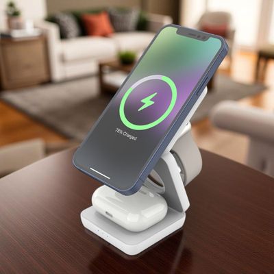 Imagen 2 del producto Cargador Inalámbrico Magnético Estación De Carga 3 En 1