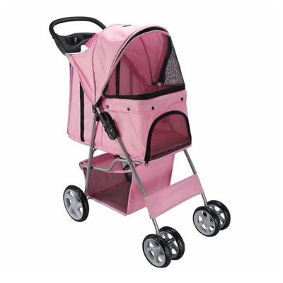 Coche Paseo Mascota Plegable Portatil 4 Ruedas