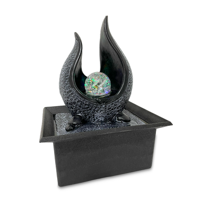 Imagen 2 del producto Fuente de aAgua Cascada Interior de Cristal con Iluminación LED