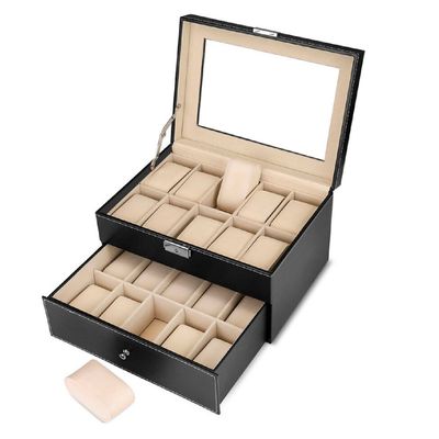 Caja Estuche Organizador de 20 Relojes de Lujo