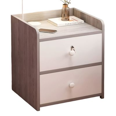 Imagen 1 del producto Velador Grey 2 Cajon Con 1 Llave 41x34x26 Cm