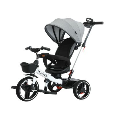 Triciclo Coche 4 En 1 Plegable Reclinable 360° Blanco