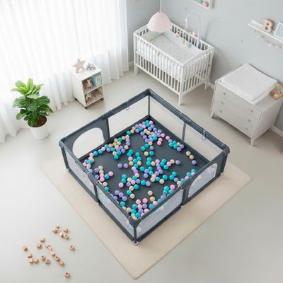 Imagen 2 del producto Corral de Seguridad Bebe 180cm Rectangular Gris