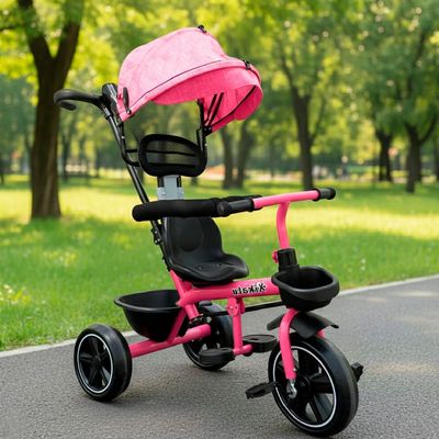 Imagen 2 del producto Triciclo Coche Infantil 5 En 1 Con Toldo y Mango