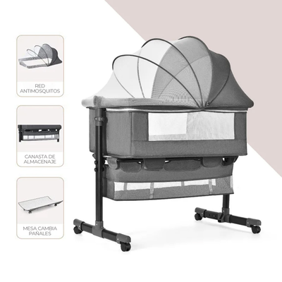 Imagen 2 del producto Cuna Colecho de bebe,Cama Mecedora Moises+Colchon 
