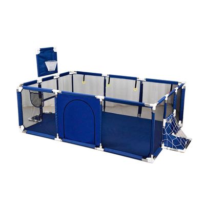 Corral de Seguridad Bebe 180cm Con Aro y Pelotitas Azul