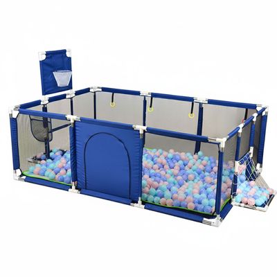 Imagen 1 del producto Corral de Seguridad Bebe 180cm Con Aro y Pelotitas Azul