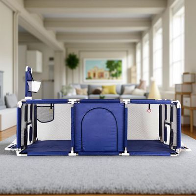 Imagen 2 del producto Corral de Seguridad Bebe 180cm Con Aro y Pelotitas Azul