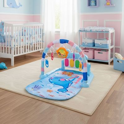 Imagen 2 del producto Gimnasio Alfombra Bebe Piano 3 en 1 Fluffy Whale
