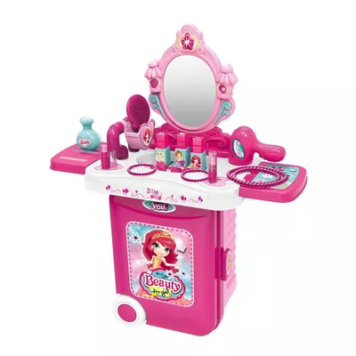 Juguete Maleta Peinador/ Tocador Maquillaje 3 En 1 con Luces y Sonidos