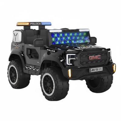 Auto Eléctrico Policia Niños Luces LED y Sonido Realista