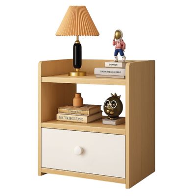 Velador Bicolor 2 Niveles 1 Cajon 40x33x27 Cm