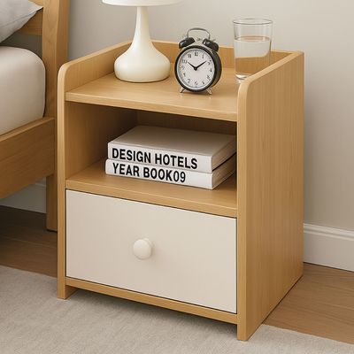 Imagen 2 del producto Velador Bicolor 2 Niveles 1 Cajon 40x33x27 Cm