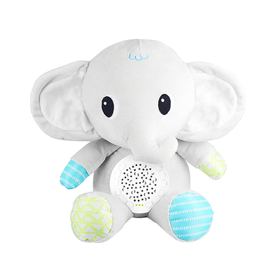 Elefante Espantacuco Peluche con Proyector de Musica y Luz