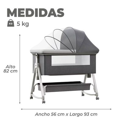 Imagen 2 del producto Cuna Colecho Moises Bebe Mecedora 6 Alturas Safe&soft