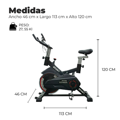 Imagen 2 del producto Bicicleta Spinning Profesional Q4 con Monitor.