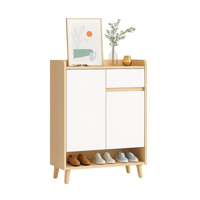 Zapatero Bicolor Elegance 2 Puertas Organizador Estante 61 cm