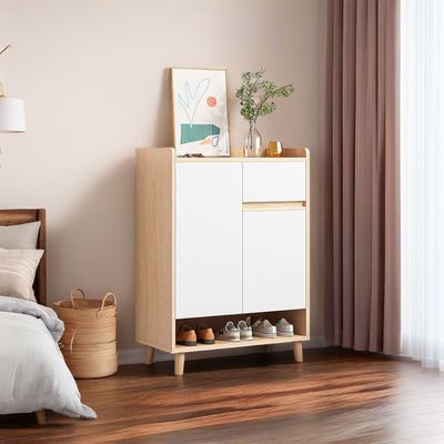 Imagen 2 del producto Zapatero Bicolor Elegance 2 Puertas Organizador Estante 61 cm