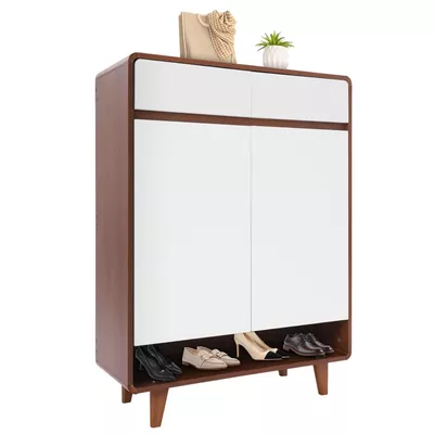 Zapatero Elegance Puertas y Cajones Organizador Estante 60Cm