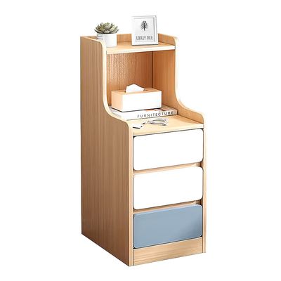 Velador 2 Niveles 3 Cajones Tricolor 30x34x87