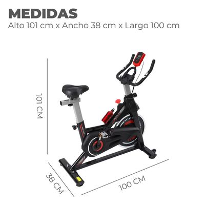 Imagen 2 del producto Bicicleta Spinning Estatica Q6 Pro 6 KG con Monitor
