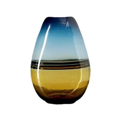 Florero Jarron Decorativo Ovalado Minimalista Italy 30 cms.