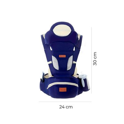 Imagen 2 del producto Portabebe Ergonomico con Soporte y Bolso Azul