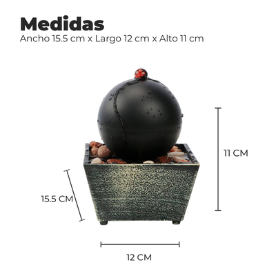 Imagen 2 del producto Fuente De Mesa Cascada De Agua Feng Shui Estilo Roma