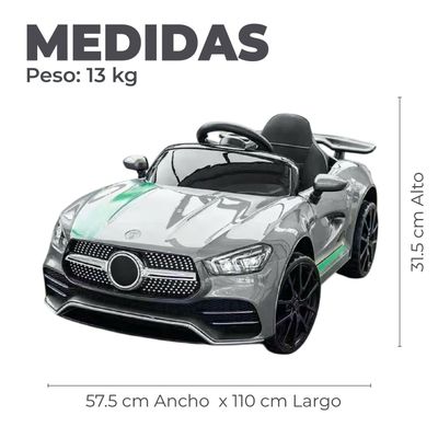 Imagen 2 del producto Auto Electrico Mercedes Con Control Remoto Luces y Sonido