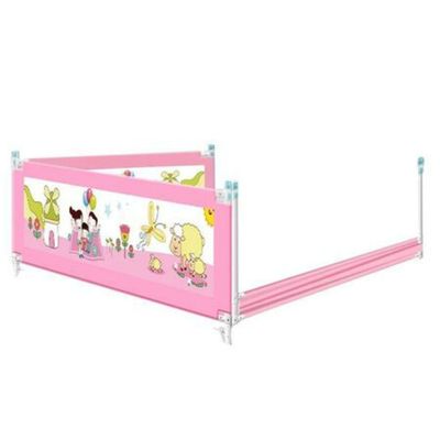 Imagen 2 del producto Baranda Cama Seguridad Bebe Plegable 180 cm Rosada