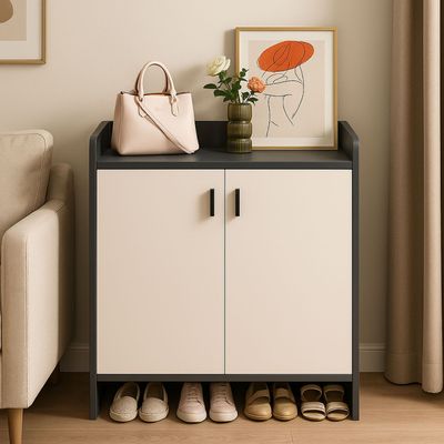 Imagen 2 del producto Zapatero Grey 2 Puertas Organizador 3 Estante 81x61x32 Cm