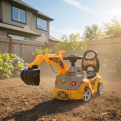 Imagen 2 del producto Correpasillo Caminador Andador Retroexcavadora Luces y sonido.
