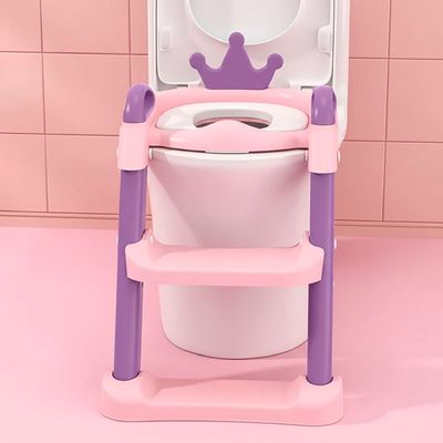 Imagen 2 del producto Escalera Asiento Adaptador De Baño Pelela Niños Rosado