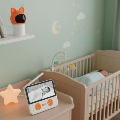 Imagen 2 del producto Camara Monitor Bebe Vision Nocturna Lcd 4.3"" Con Microfono