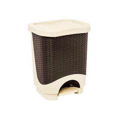 Imagen 2 del producto Tacho de Basura Dual Ratan 24LT Beige